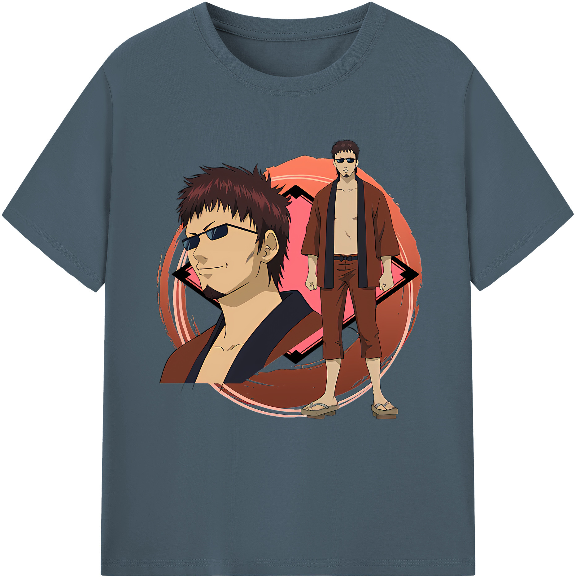 （画像用） ぎんたま 坂田銀時（さかたぎんとき） 神楽 志村新八（しむら しんぱち） GINTAMA Sakata Gintoki Kagura Shimura Shinpachi 綿100％半袖Tシャツ（フロントプリント）